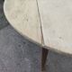 Table ronde rabattable