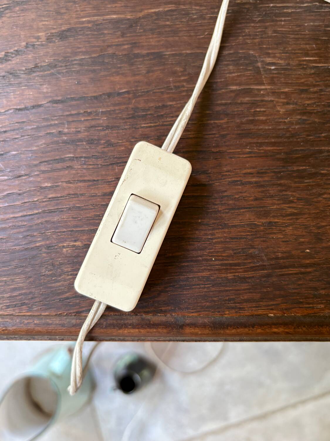 Vintage pink natural stone lamp base