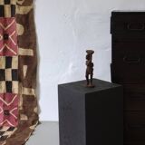 Mid-century hand-carved African woman sculpture