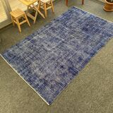 Tapis turc bleu 5x8 -tapis bleu marine