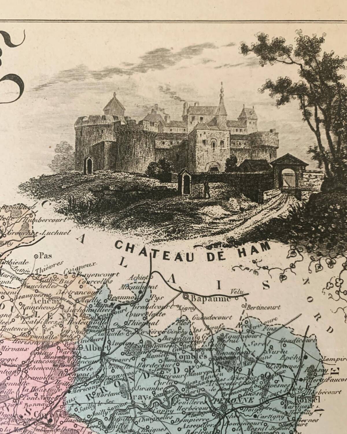 Geographic map of the Somme