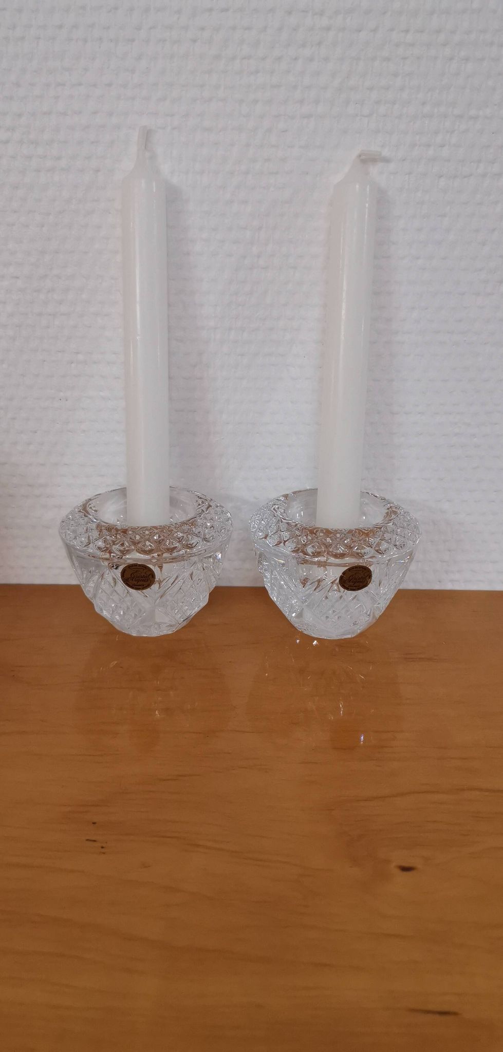 Ensemble de bougeoirs Cristal D’Arques Fontenay