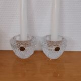 Set of Cristal D'Arques Fontenay candle holders