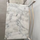 2 tables chevet laiton - marbre