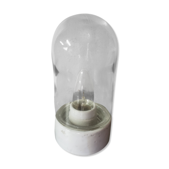 Glass and ceramic wall lamp