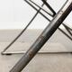 Vintage German lounge chair Kreuzschwinger by Till Behrens for Meyer Stahlmöbel, 1980s.
