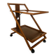 Desserte vintage chariot en bois, 1960