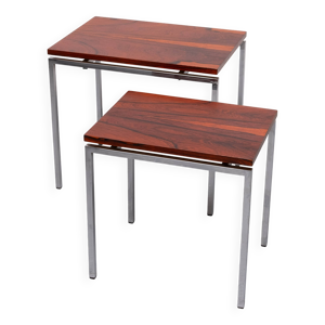 Ensemble de tables d'appoint - bois rose