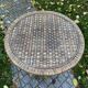 Table in rattan and vintage bamboo