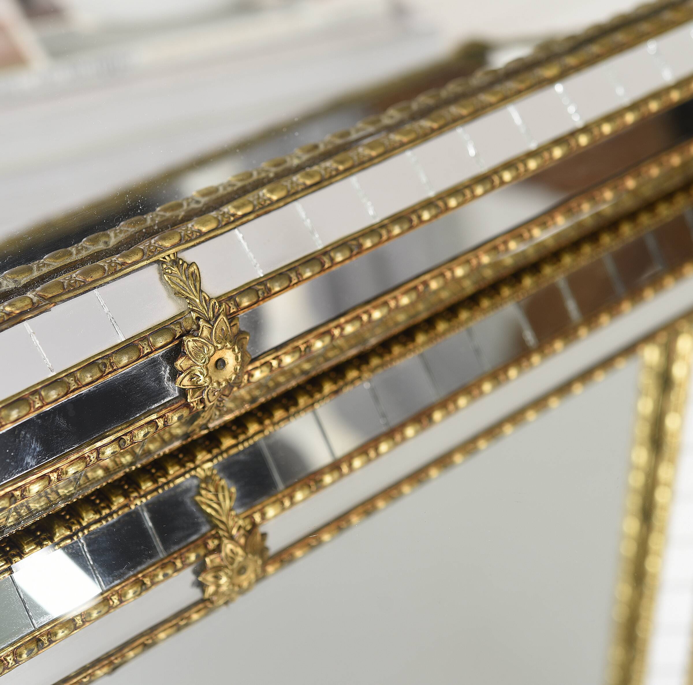 Large Authentic Vintage Venetian Mirror – Hollywood Regency Style