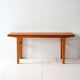 1960s Scandinavian pine slatted bench