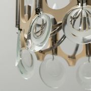 Chandelier 10 lights vintage 70s modern style