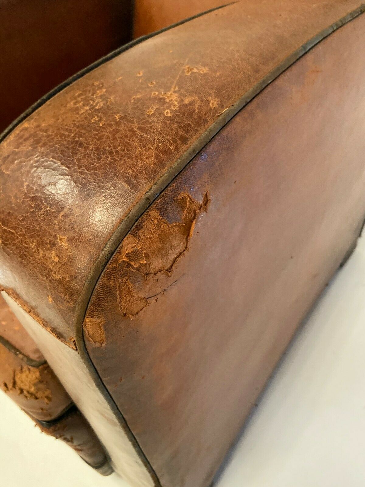 Leather club armchair 1930