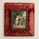 Pastoral scene painting on porcelain, 19th century