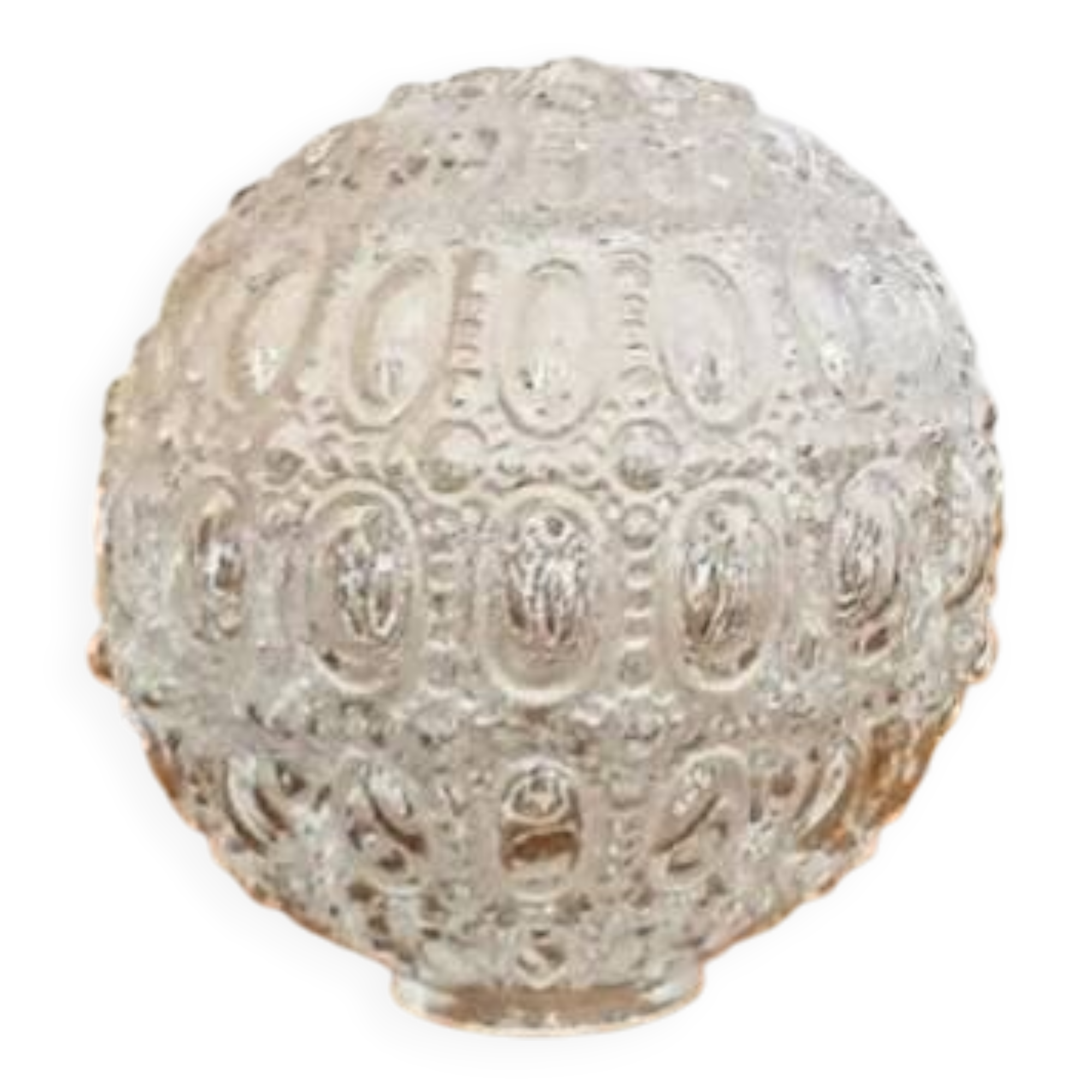 Vintage Molded Glass Globe