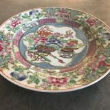 Porcelain plate from canton of china floral decoration 23 cm