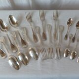 Set of 18 silver metal covers