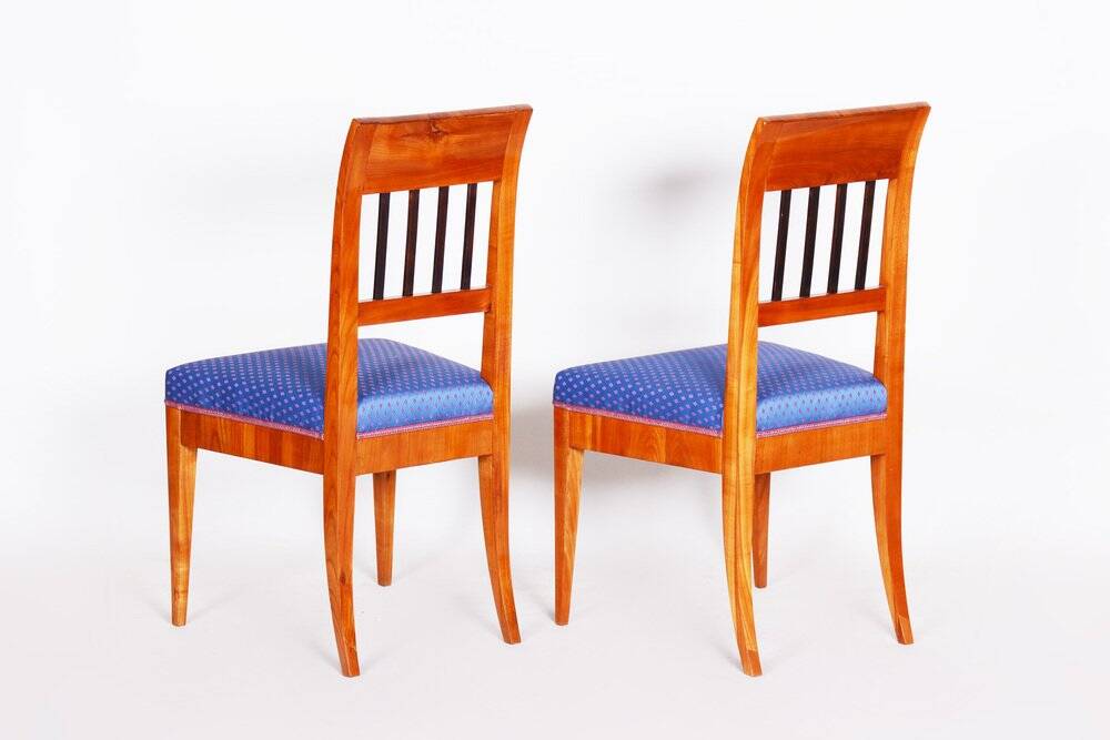 Set of Biedermeier Dining Chairs in Cherry Tree, 1820s