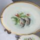 Set 12 plates porcelain fish edge laurel gold Bernardaud