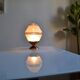 Art Deco table lamp with granite glass globe