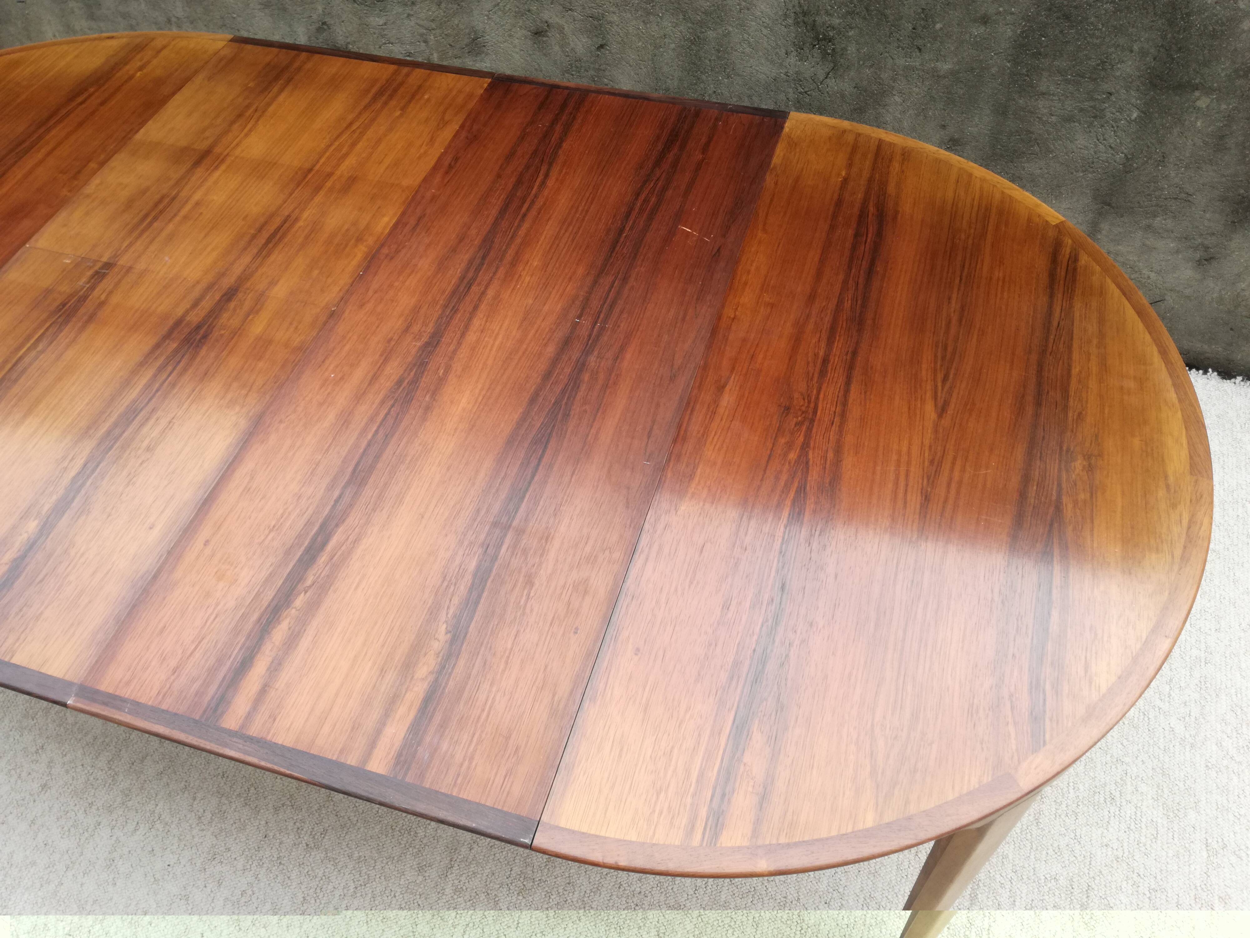 Palissandre Dining Room Table by Henry Rosengren Hansen, Denmark, 1960s