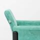 Set of 6 Roota velvet armchairs in green by Buzzati & Rocchi, 1970s