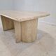 Italian Coffee Table in Travertine, 1980s