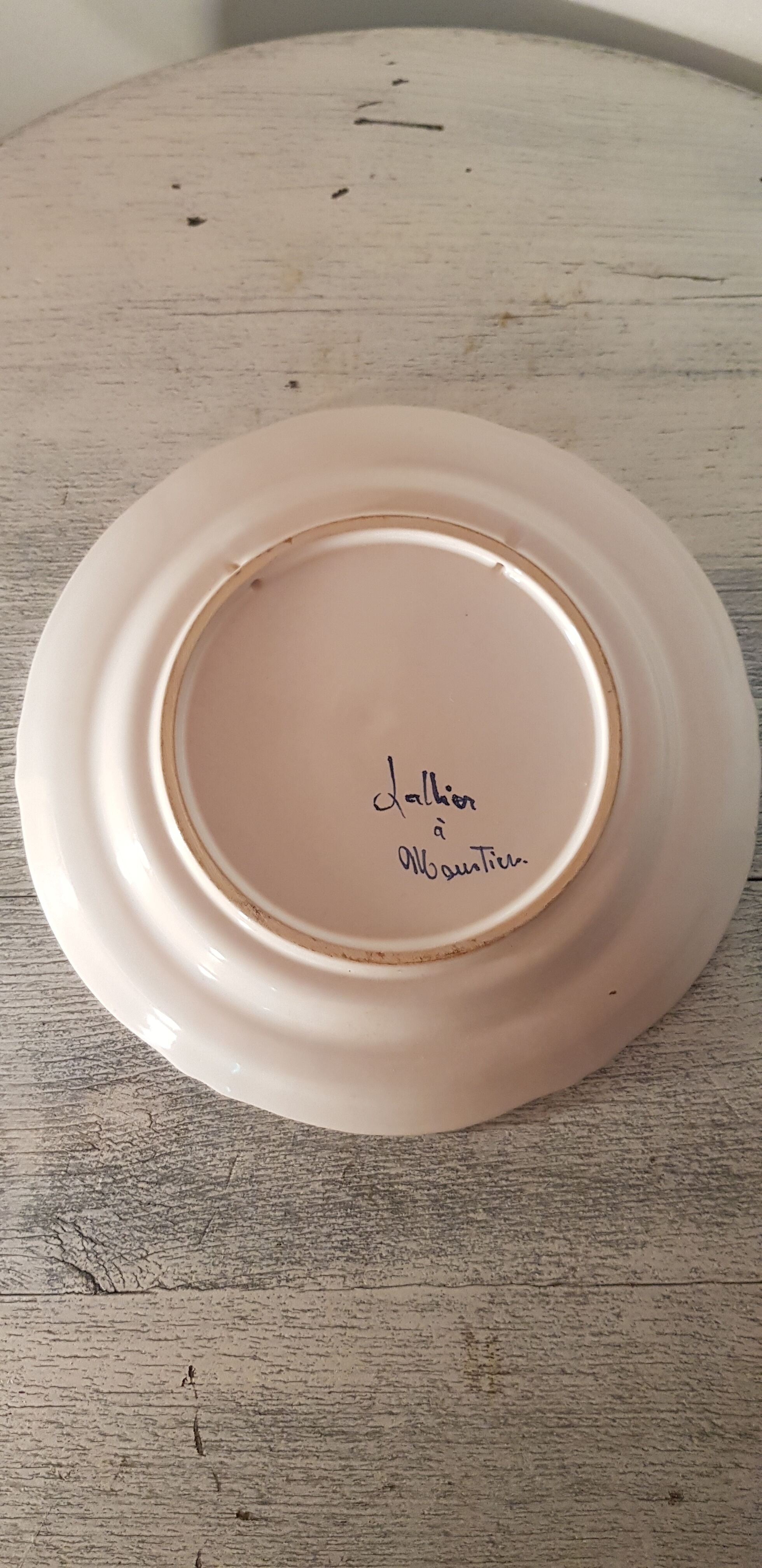 Plate "Lallier à Moustier"