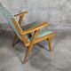 Scandinavian compass foot armchair