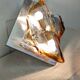Hollywood Regency wall sconce in Murano glass by Mazzega, Italy circa 1970.