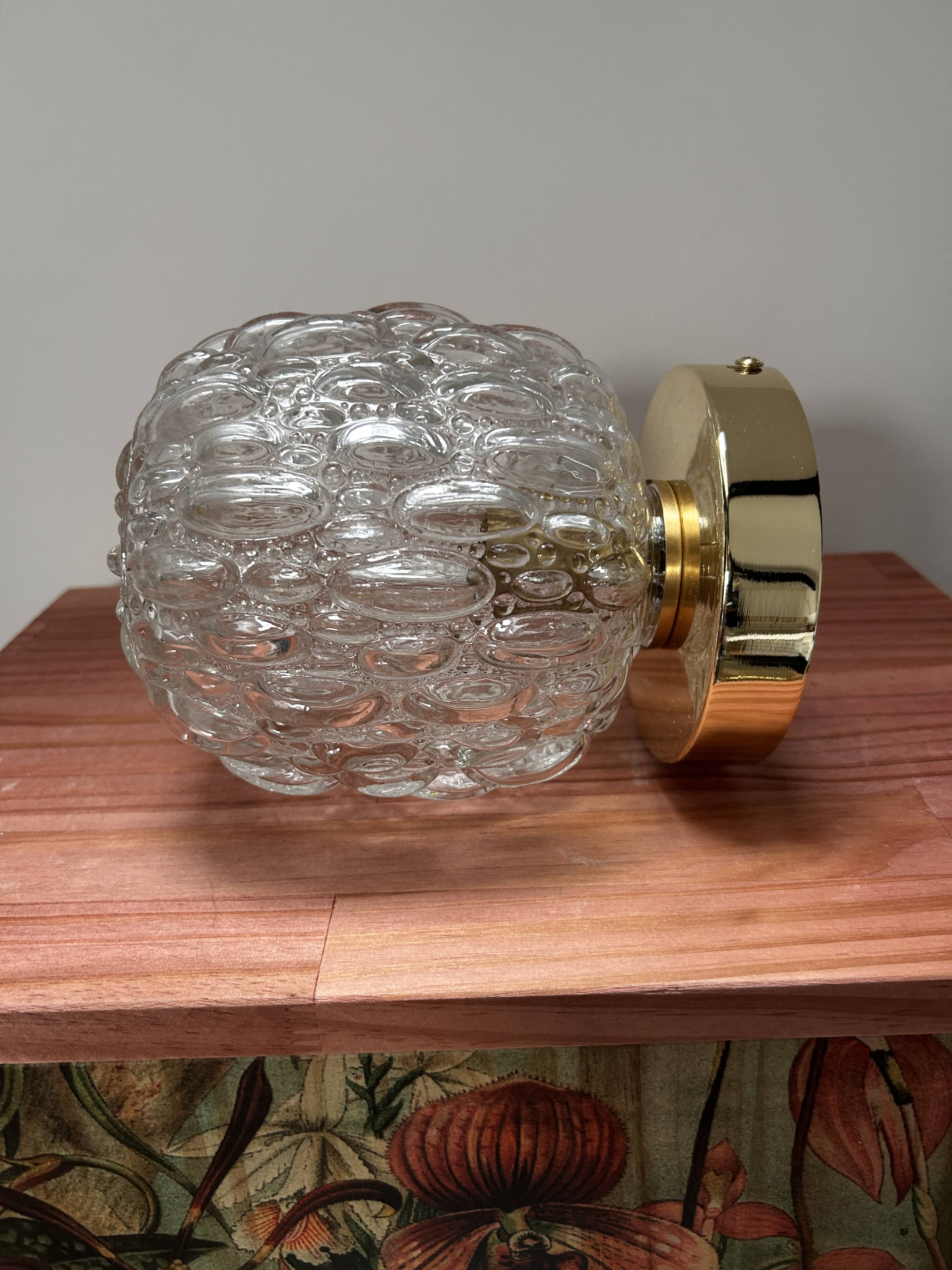 Bubble glass wall or ceiling light