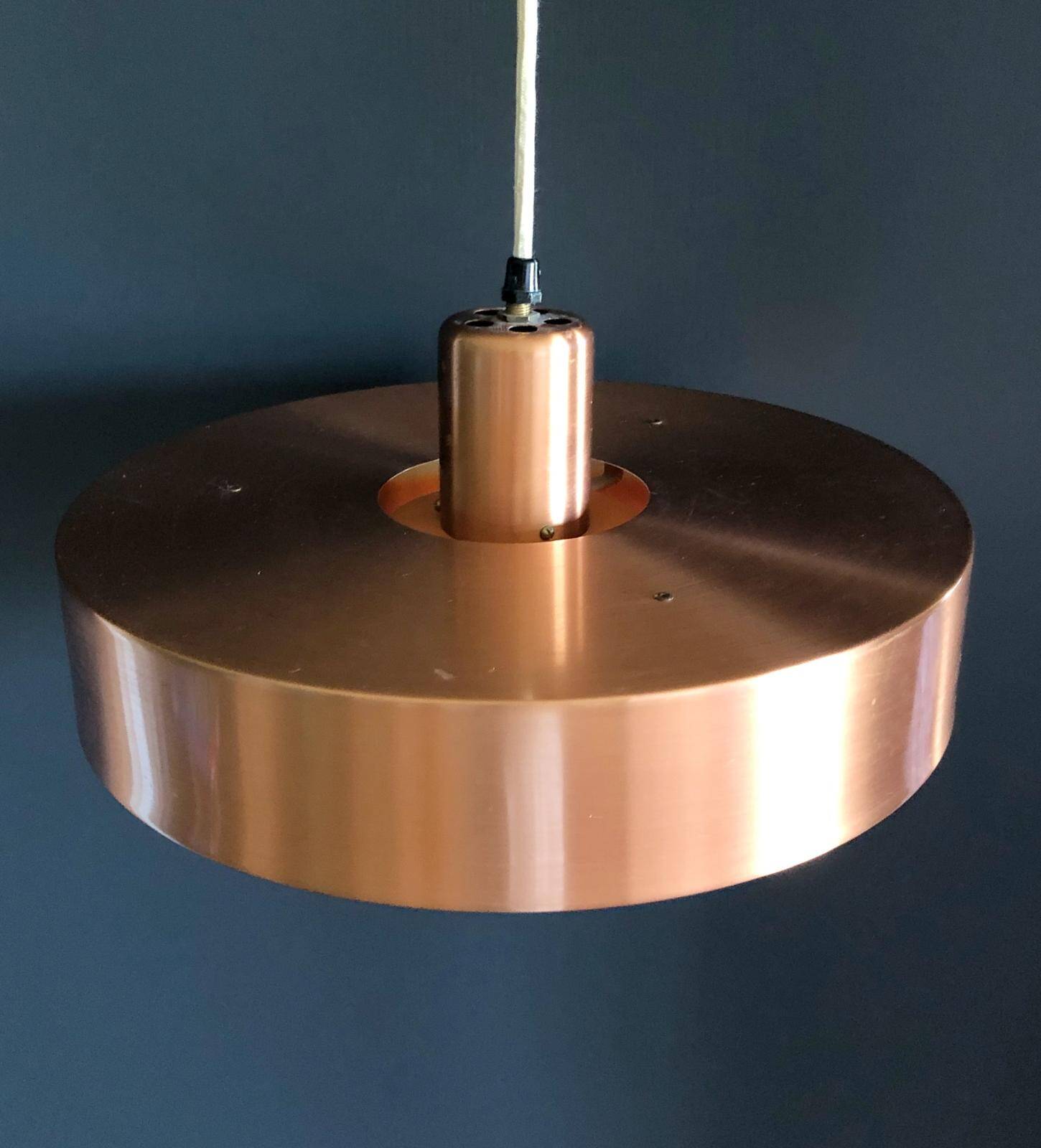 Copper Pendant Model Roulet by Jo Hammerborg for Fog & Morup