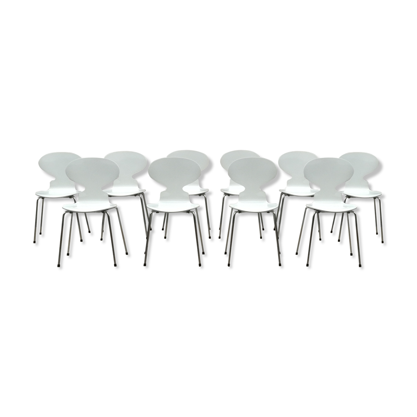 Series of 10 ant chairs by Arne Jacobsen, 1979