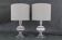 1970s Pair Of Table Lamps With New Fabric Shade, Italy