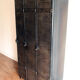 Industrial metal locker room patinated rounded corners