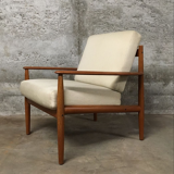 Danish mid-century 118 armchair by Grete Jalk for France & Son, 1950