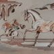 Carul : à cheval, lithographie originale signée