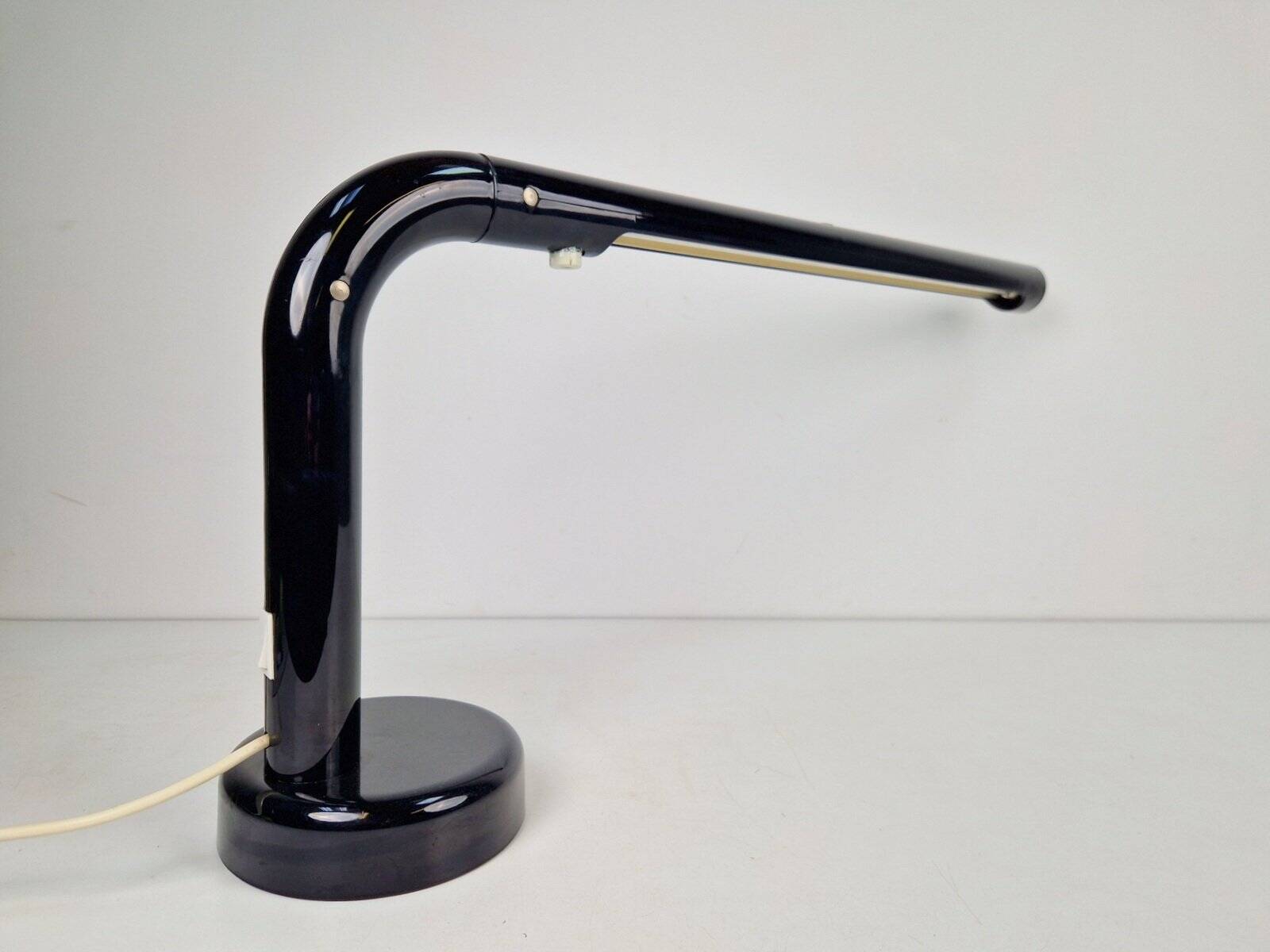 Vintage Black Tube Desk Lamp by Anders Pehrson for Atelje Lyktan, 1970s