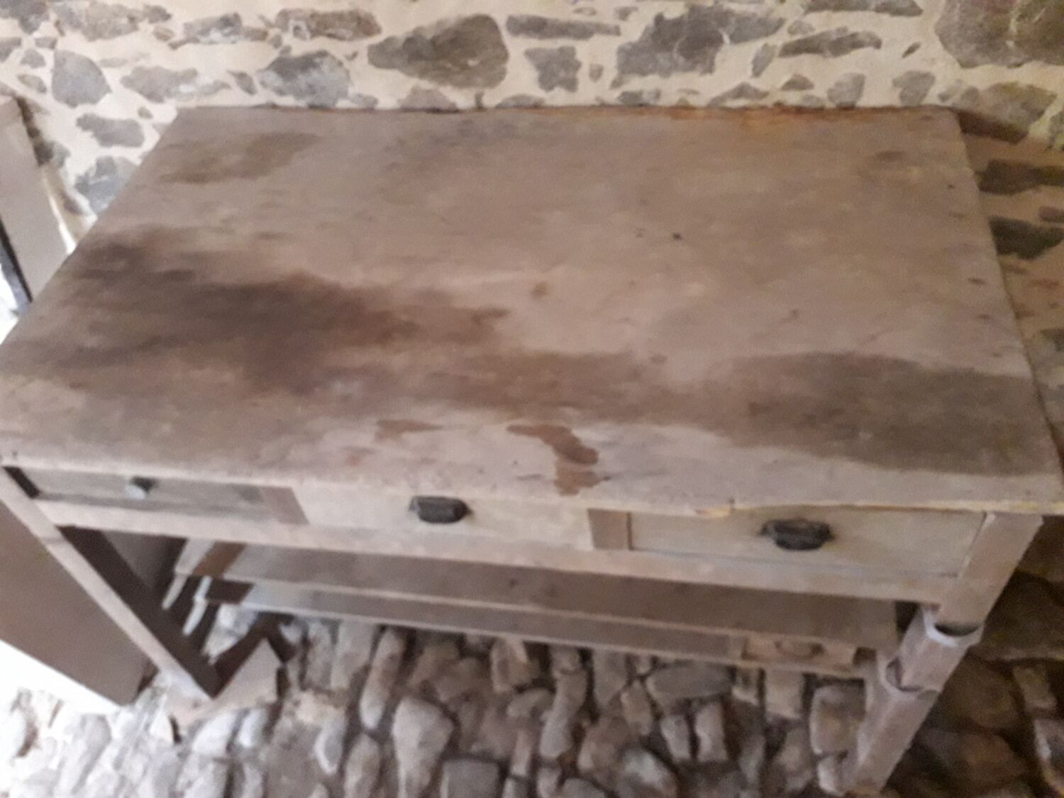 Old established island table