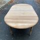 19th century Louis Philippe extendable round dining table, restored in wood, 230