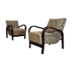 Pair of armchairs Art Deco Karel Koelka and Antonon Krop-ek