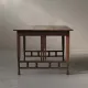 Arts & Crafts table in solid oak, around 1900