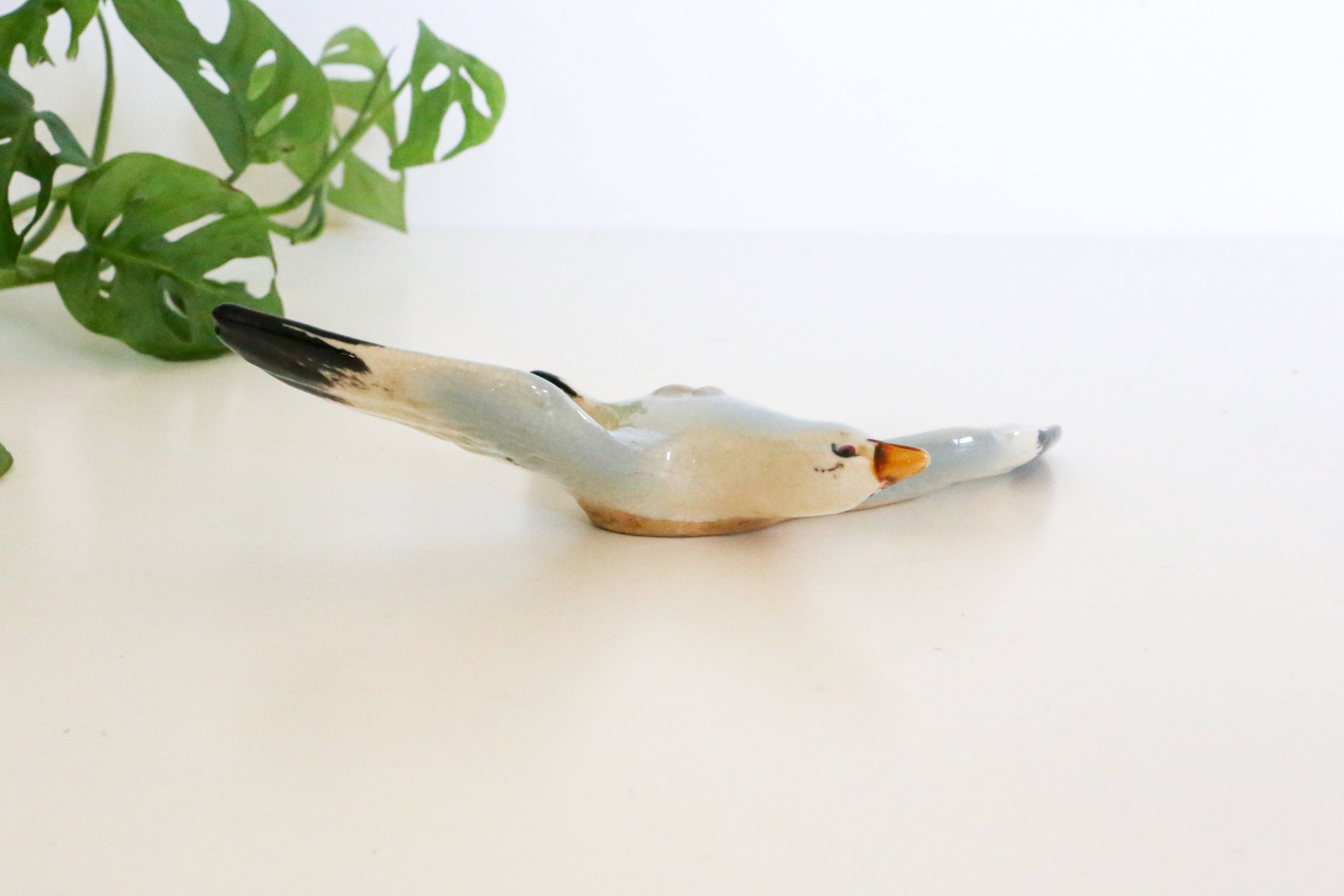 Seagull, wall decoration, vintage ceramic