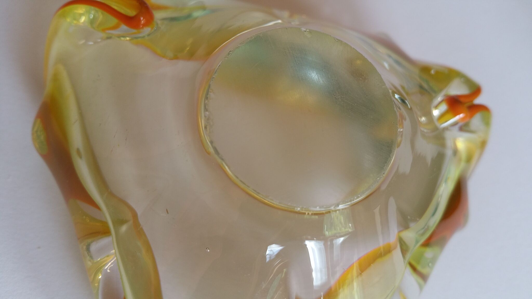 Murano two-tone ashtray