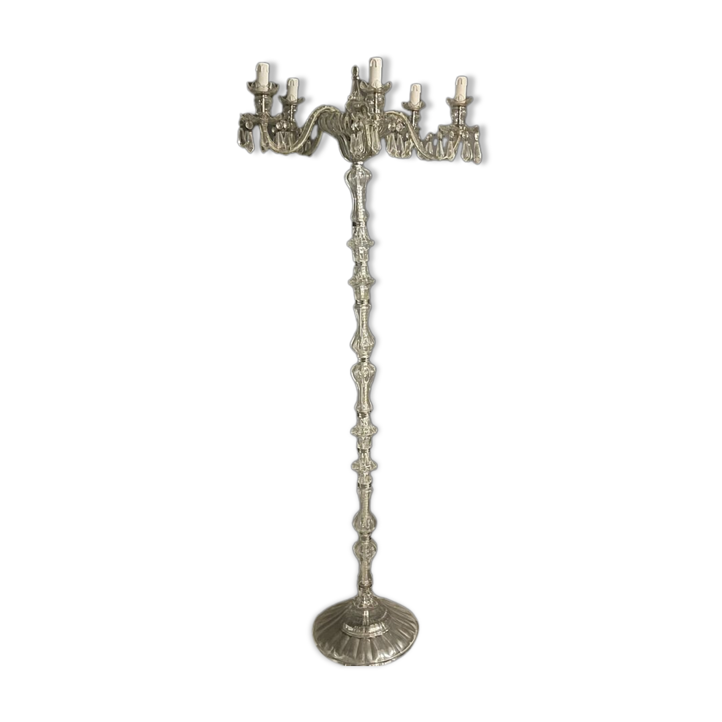 Murano crystal glass floor lamp