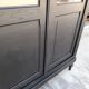 Parisian showcase in black patinated oak