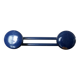 Blue lacquered metal wall coat rack, 1970