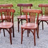 Set of 5 Stella bistro chairs from the 50s