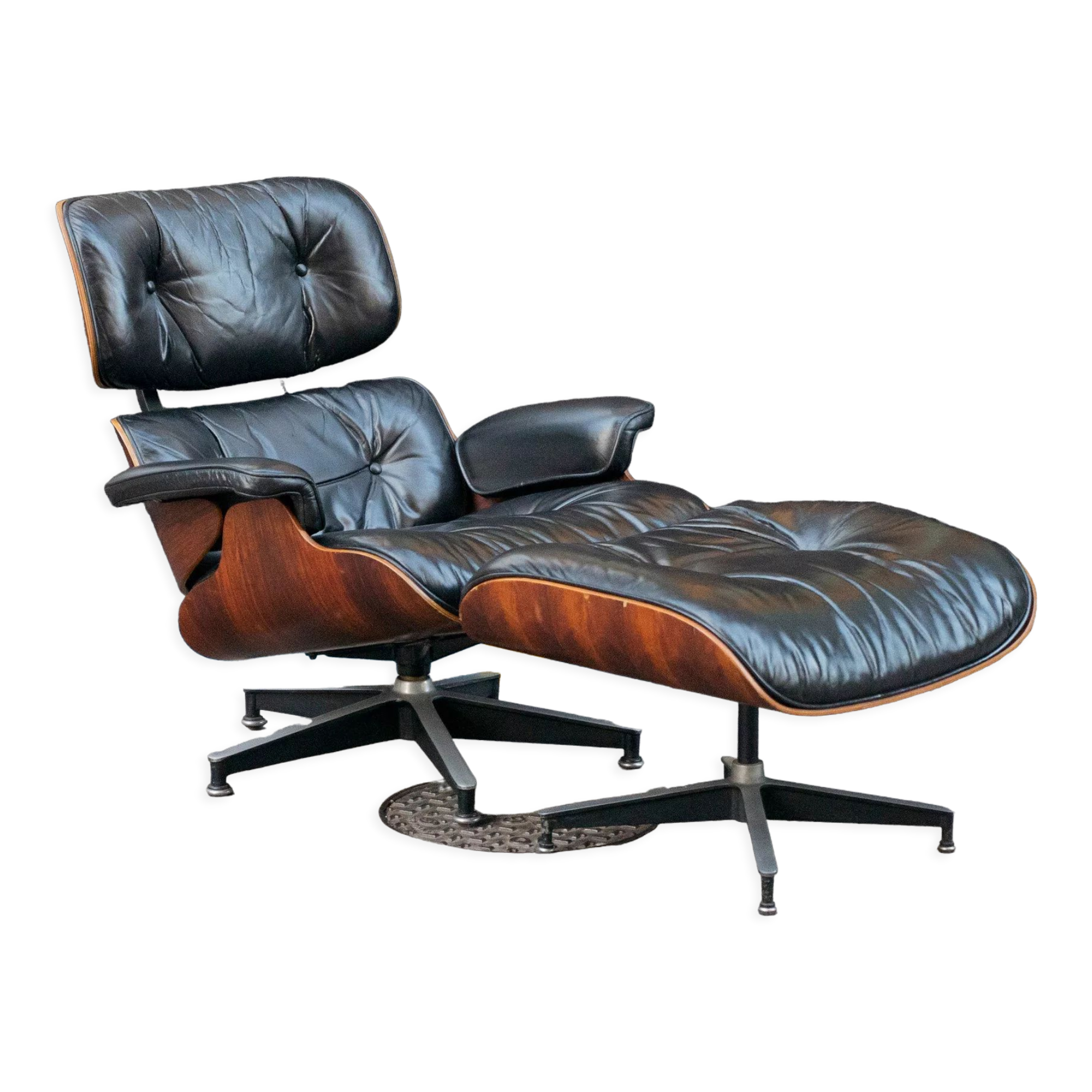 Lounge Chair and ottoman armchair by Charles & Ray Eames - Herman Miller 1976