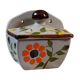 Ceramic wall pot flowers 1970